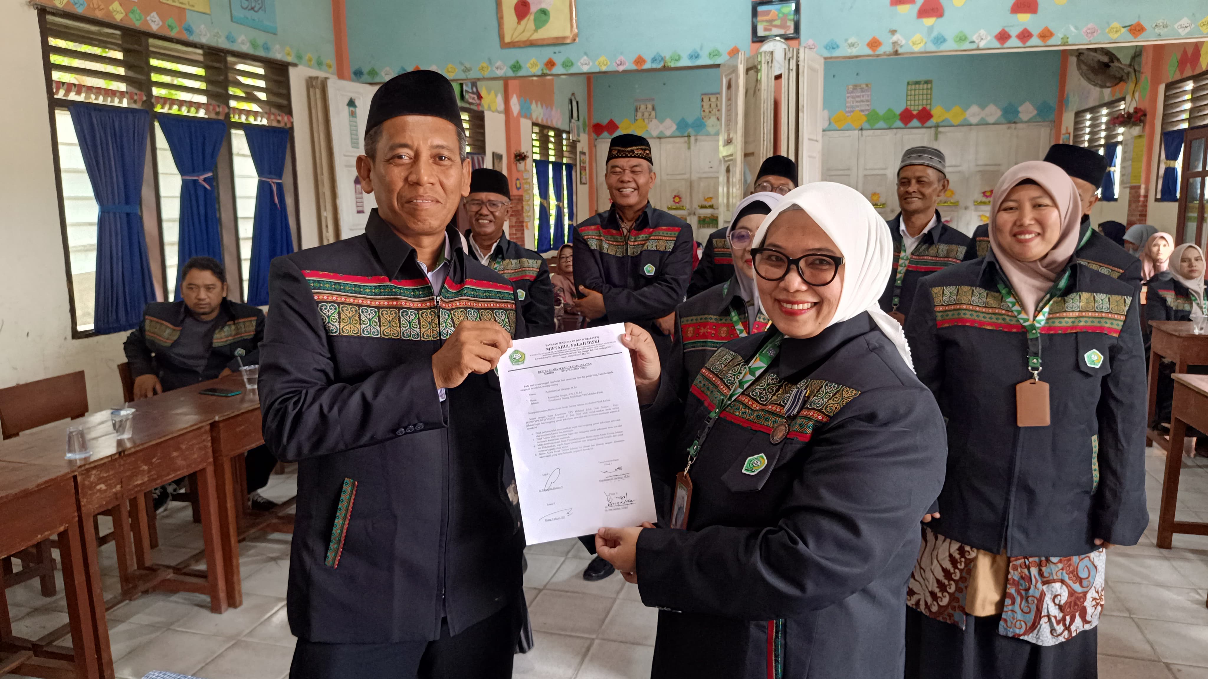 Pelantikan dan Serah Terima Jabatan YPS Miftahul Falah 